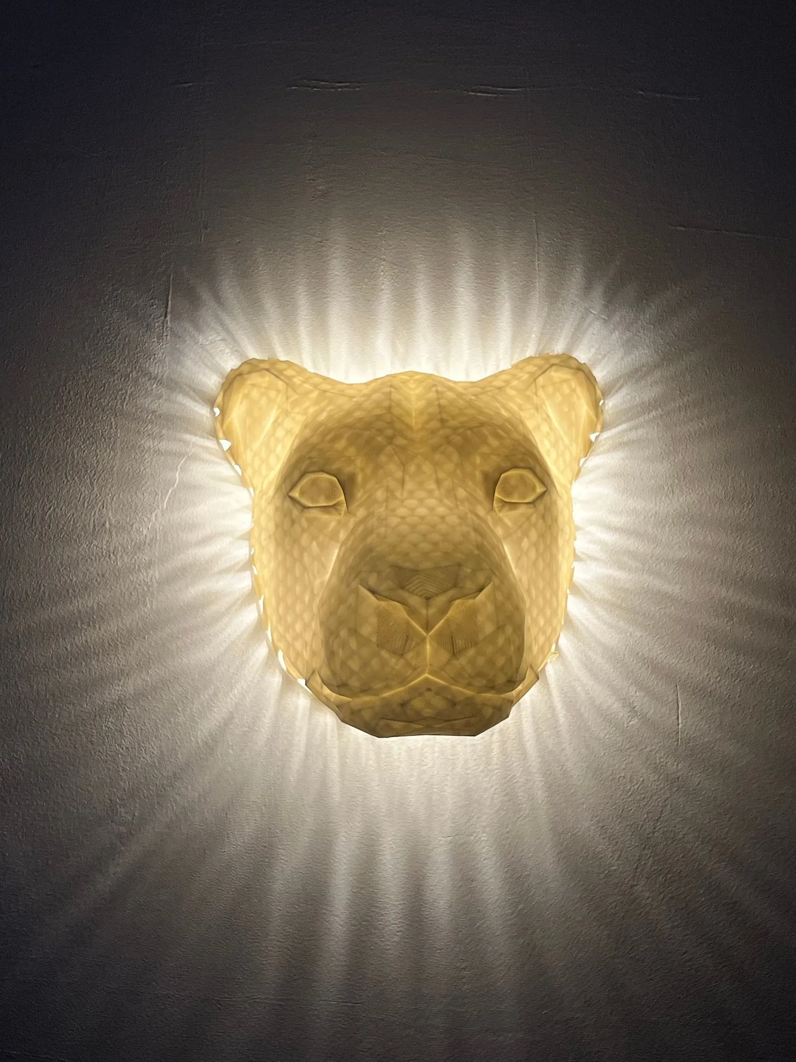 Lampe murale Lion
