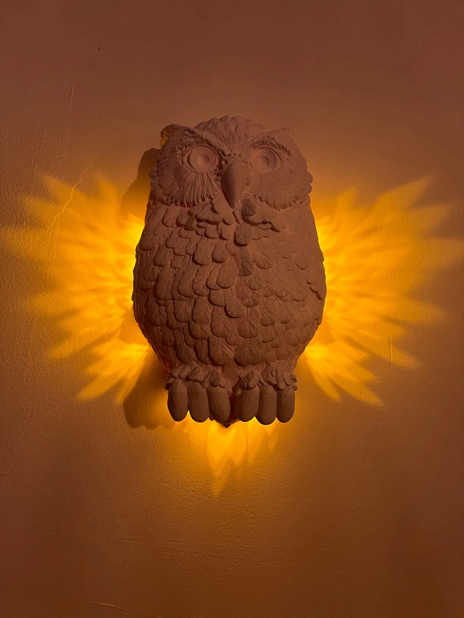Lampe murale Chouette
