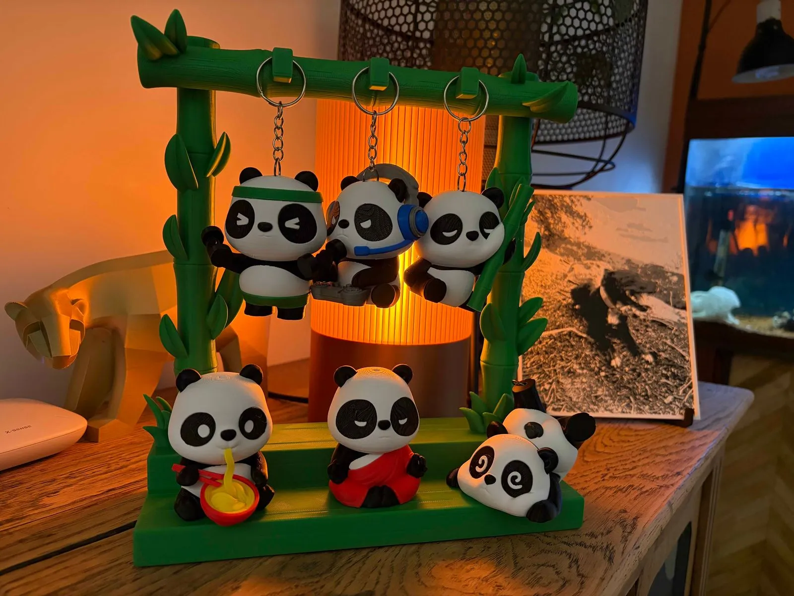 Porte-clés Pandas
