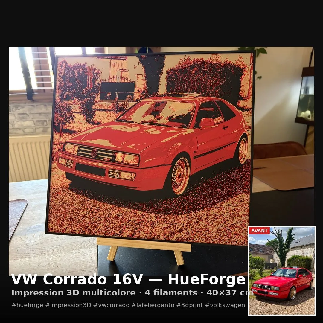 Hueforge XL — Créez votre objet 3D
