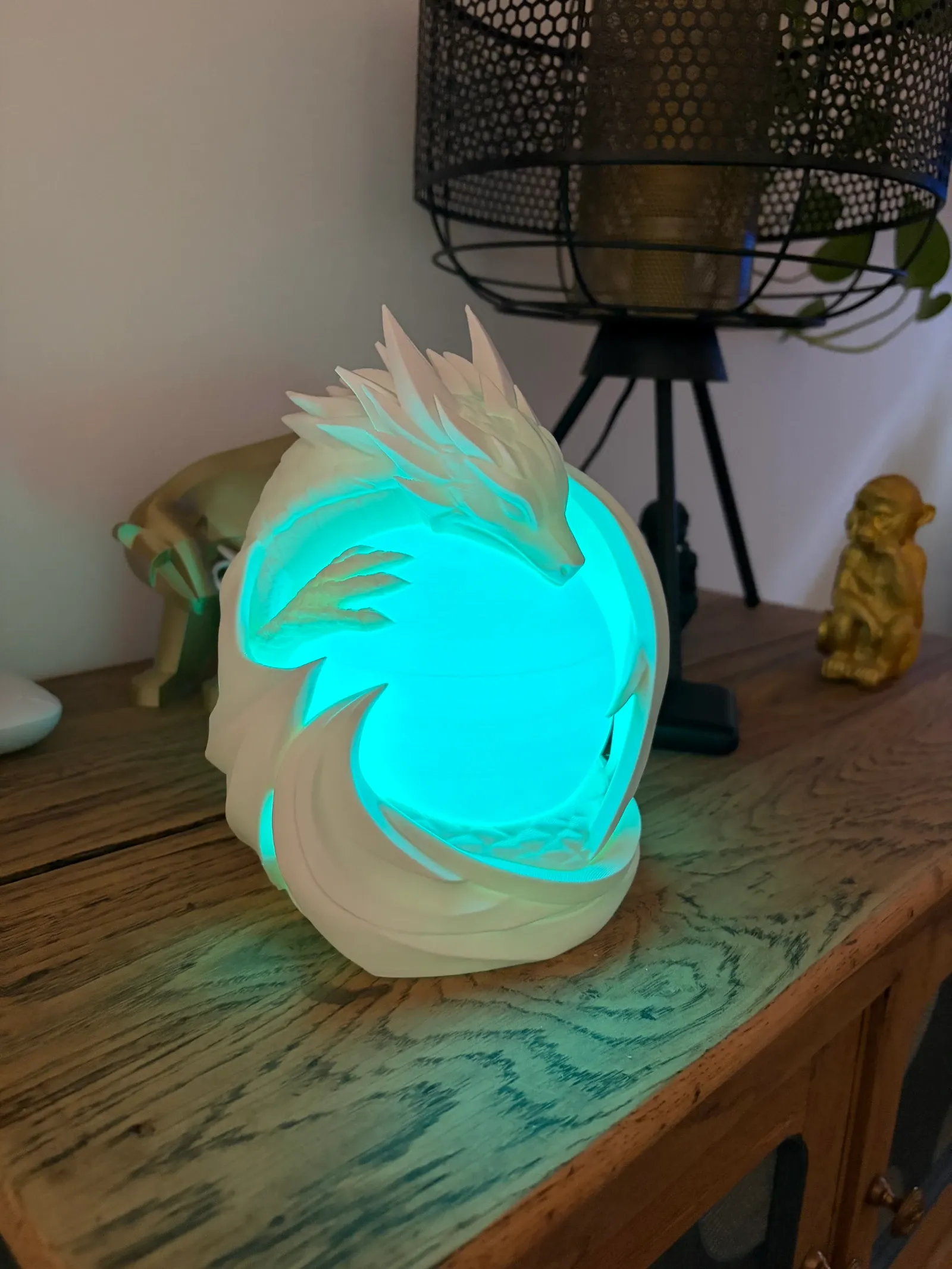 Lampe Dragon – Œuf de dragon lumineux imprimé en 3D